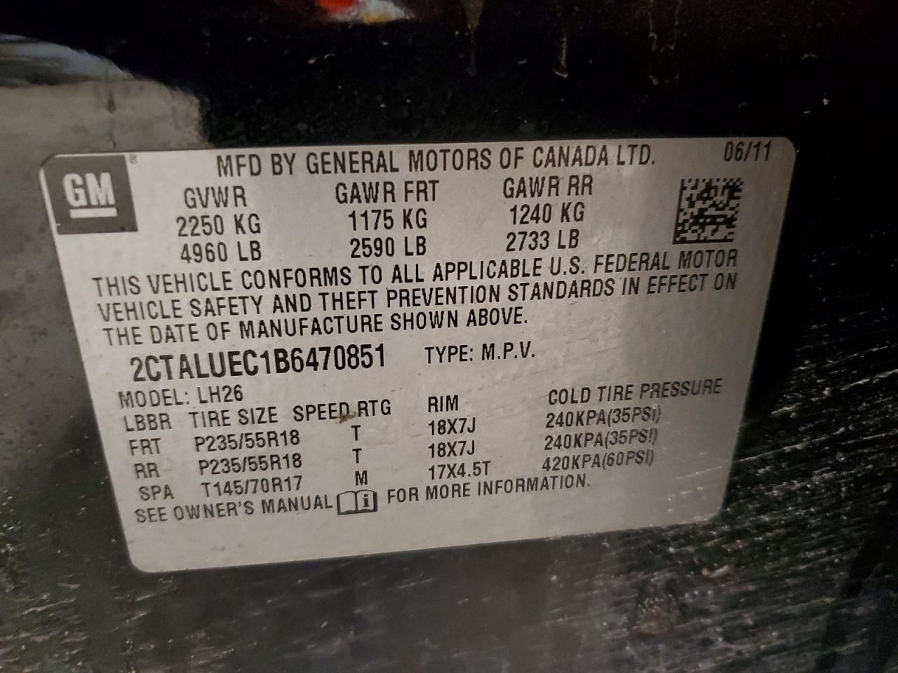 2011 GMC Terrain slt