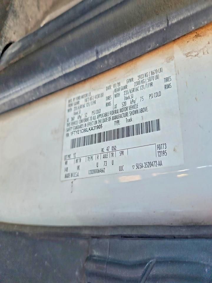 2020 Ford Transit T-150 Utility / Service Van