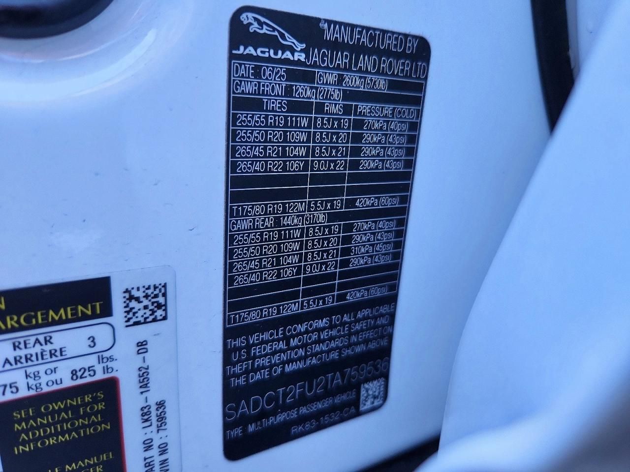 2026 Jaguar F-pace R-dynamic s