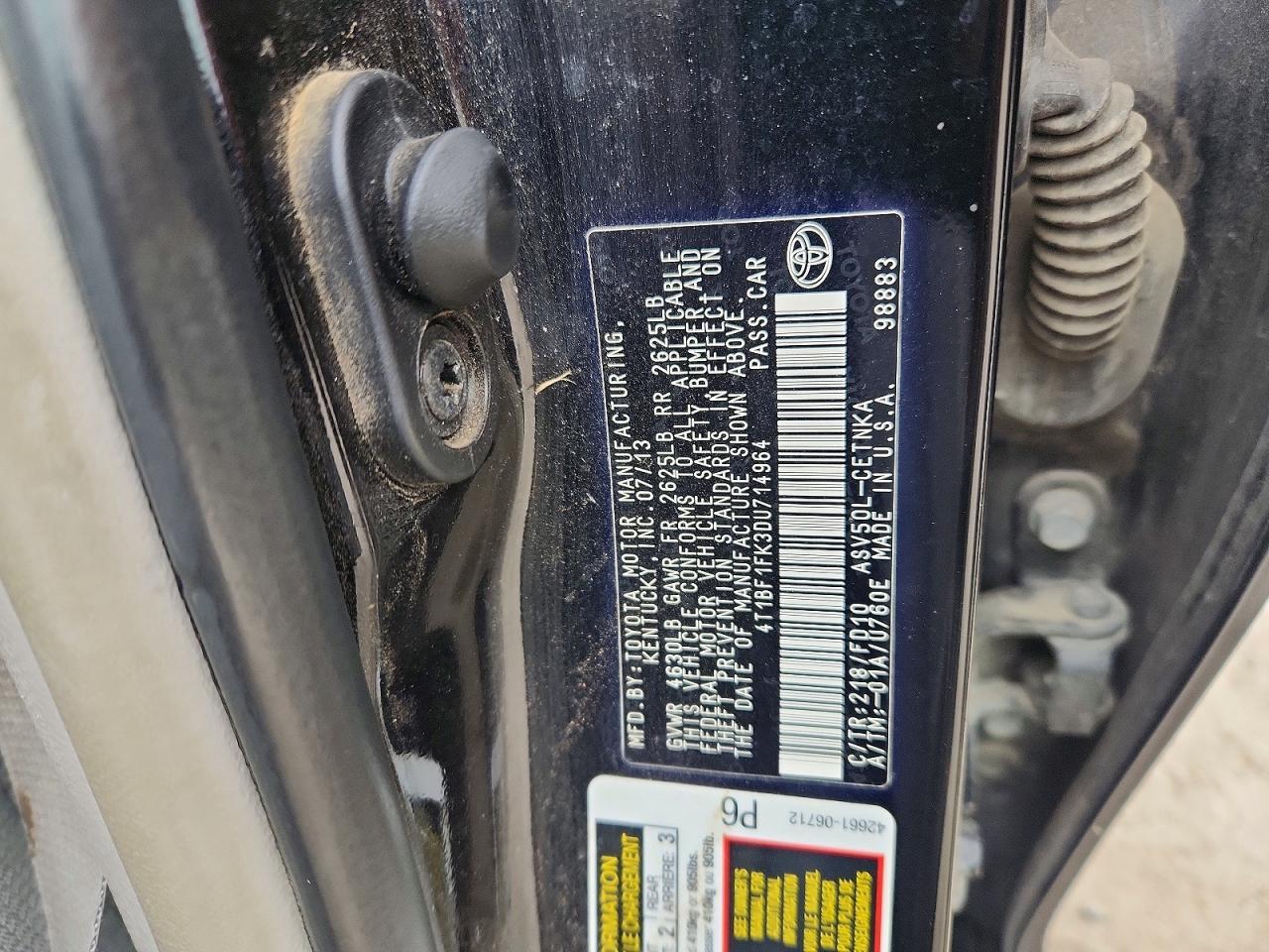 2013 Toyota Camry l