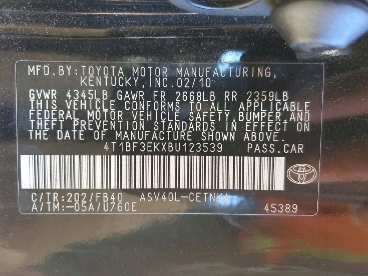 2011 Toyota Camry Base