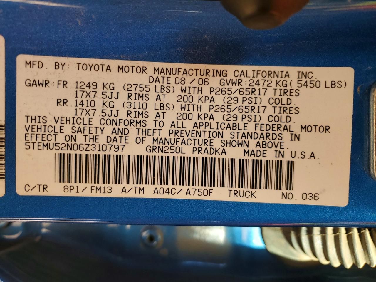 2006 Toyota Tacoma Double Cab Long BED