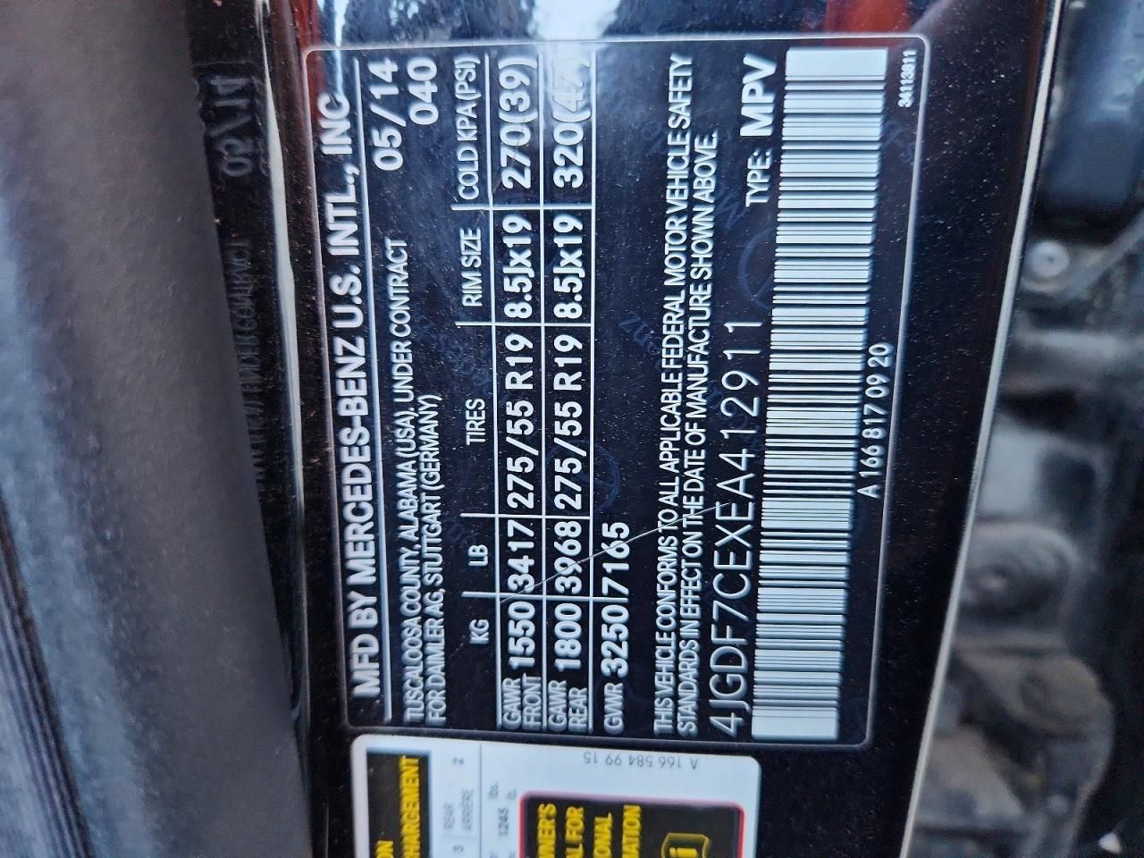 2014 Mercedes-Benz Gl 450 4matic