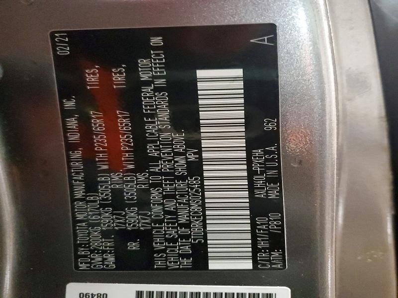 2021 Toyota Sienna le