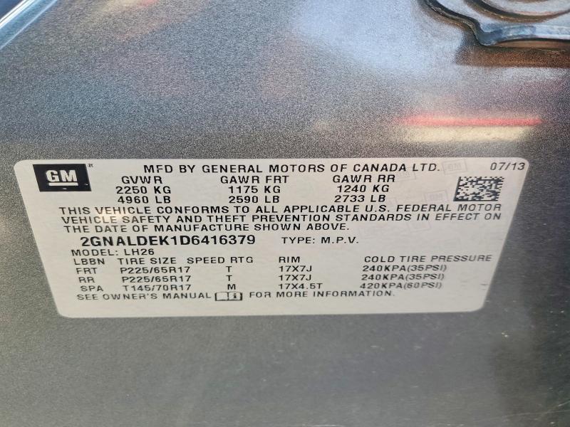 2013 Chevrolet Equinox lt