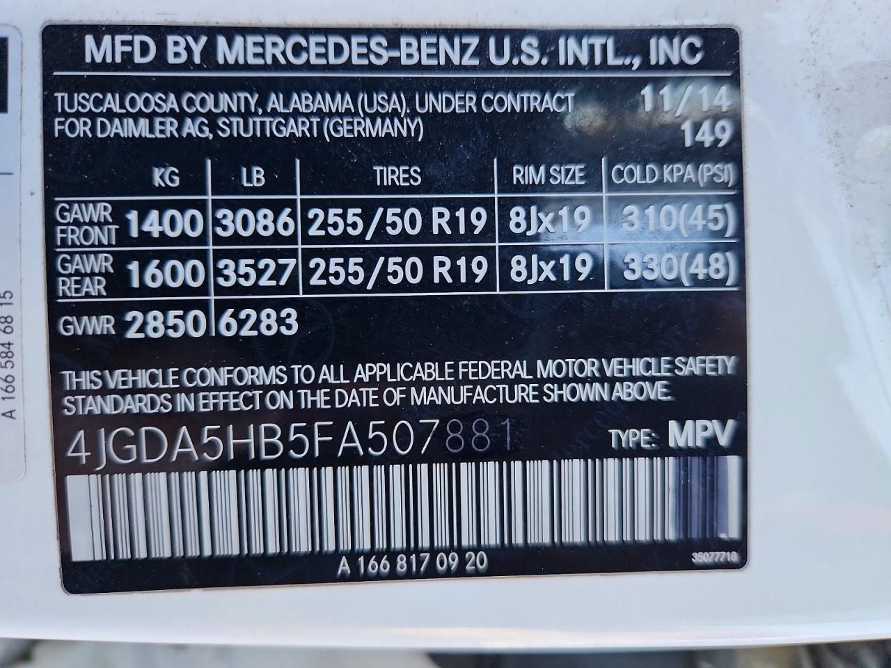 2015 Mercedes-Benz Ml 350 4matic