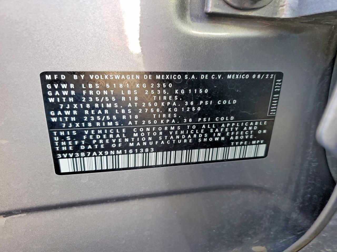 2022 Volkswagen Tiguan se