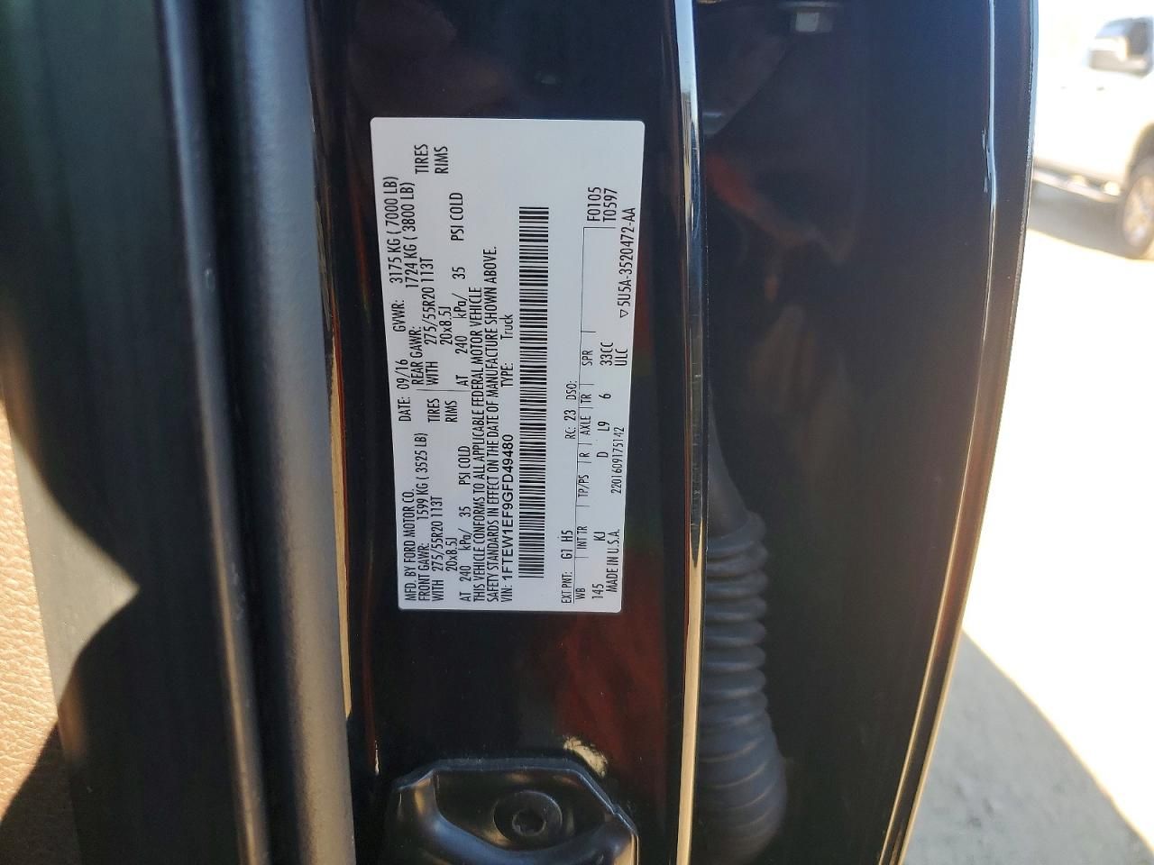 2016 Ford F150 Supercrew