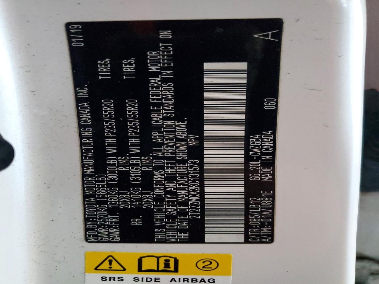 2019 Lexus Rx 350 Base