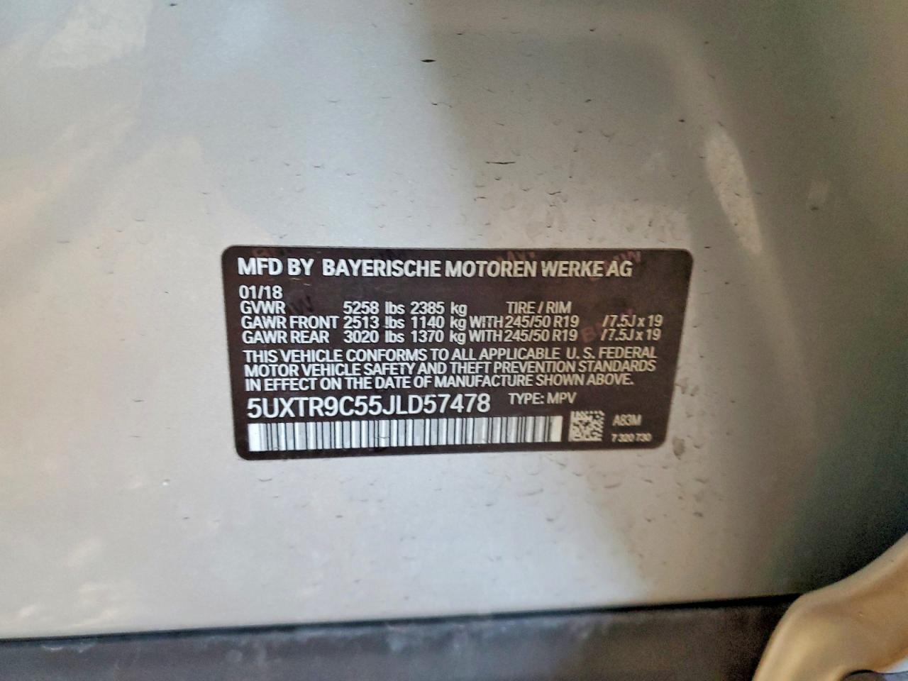 2018 BMW X3 Xdrive30i