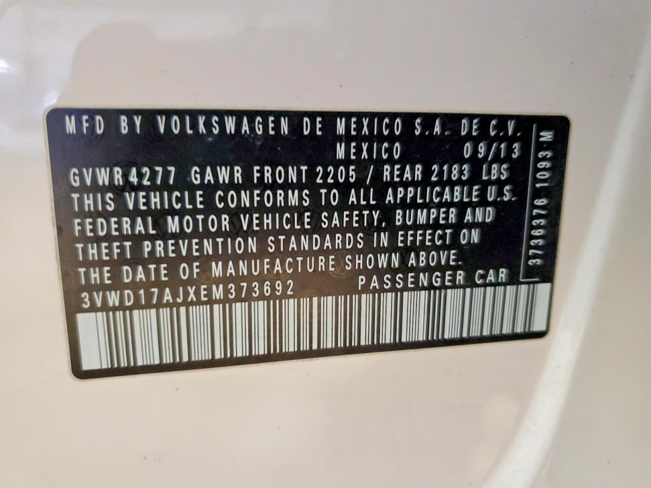 2014 Volkswagen Jetta se