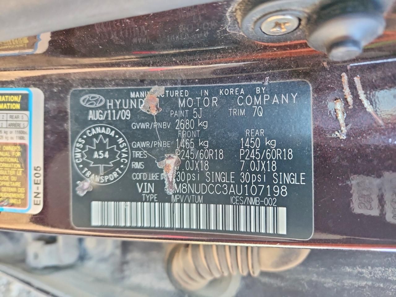 2010 Hyundai Veracruz gls