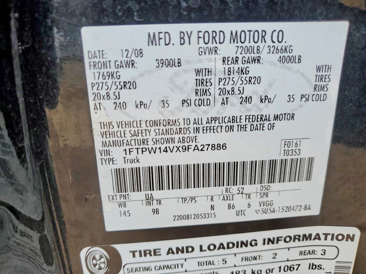 2009 Ford F150 Supercrew