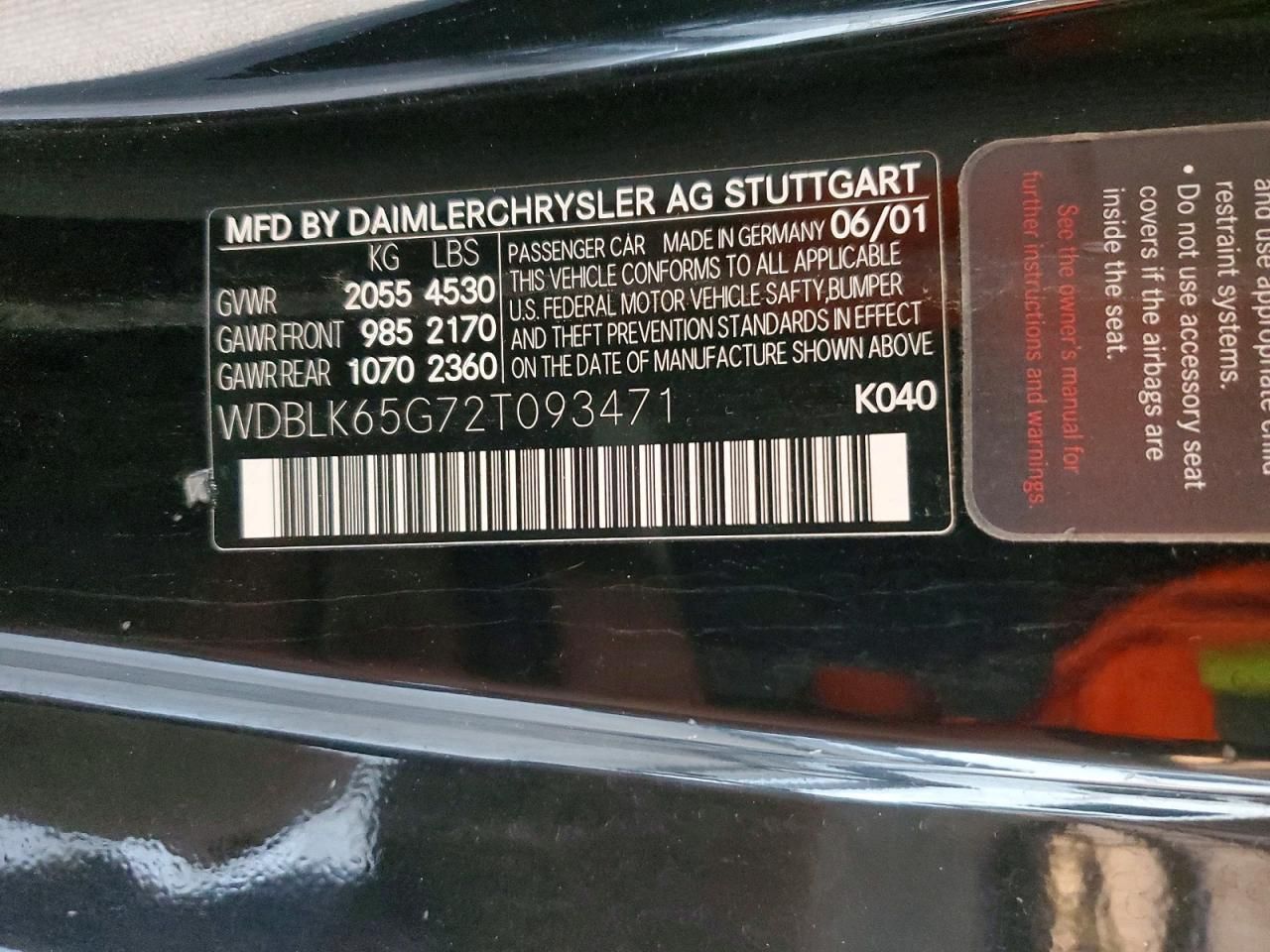 2002 Mercedes-Benz Clk 320