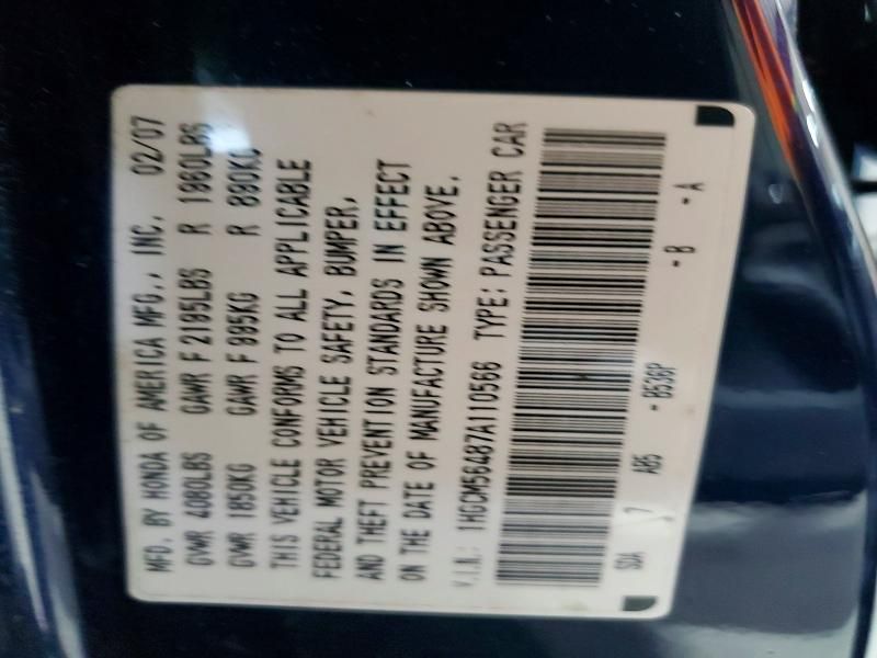 2007 Honda Accord lx