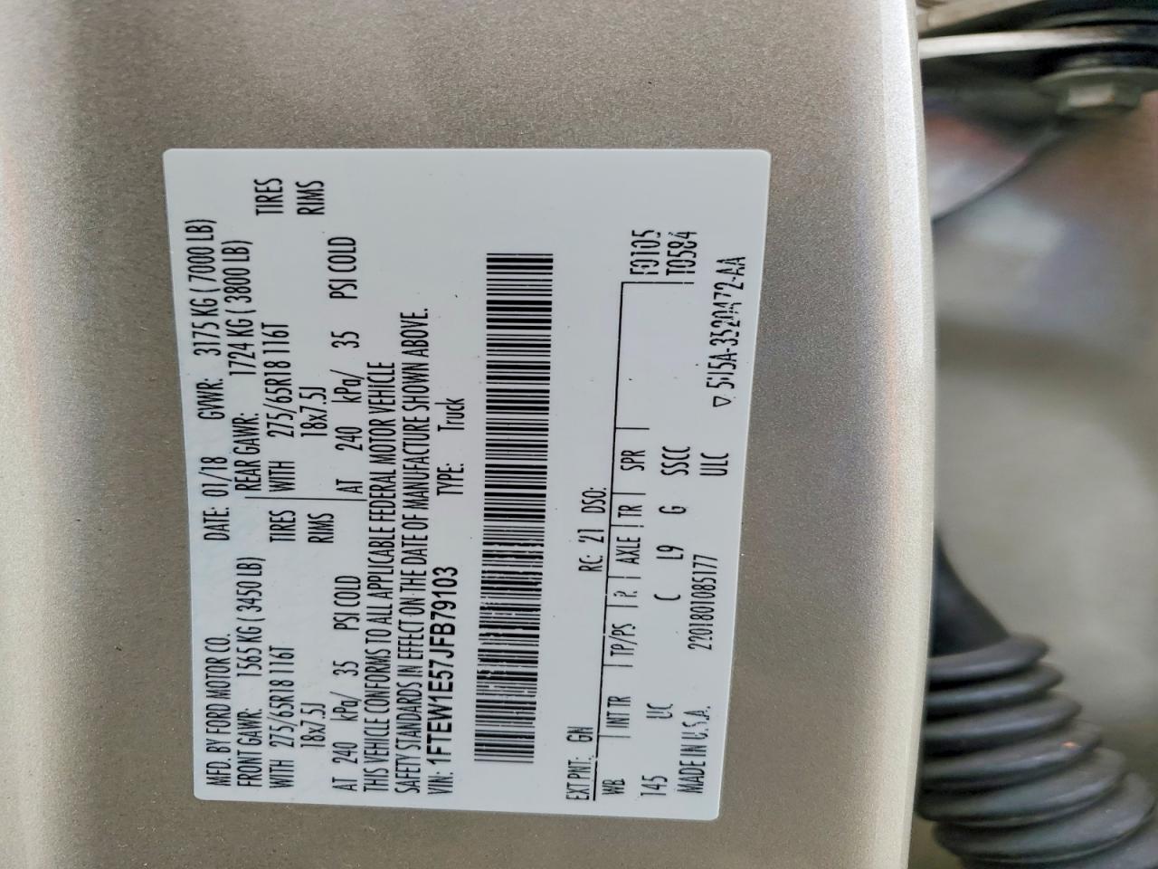 2018 Ford F150 Supercrew