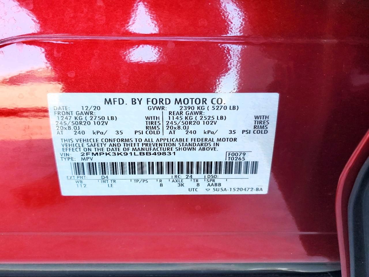 2020 Ford Edge Titanium