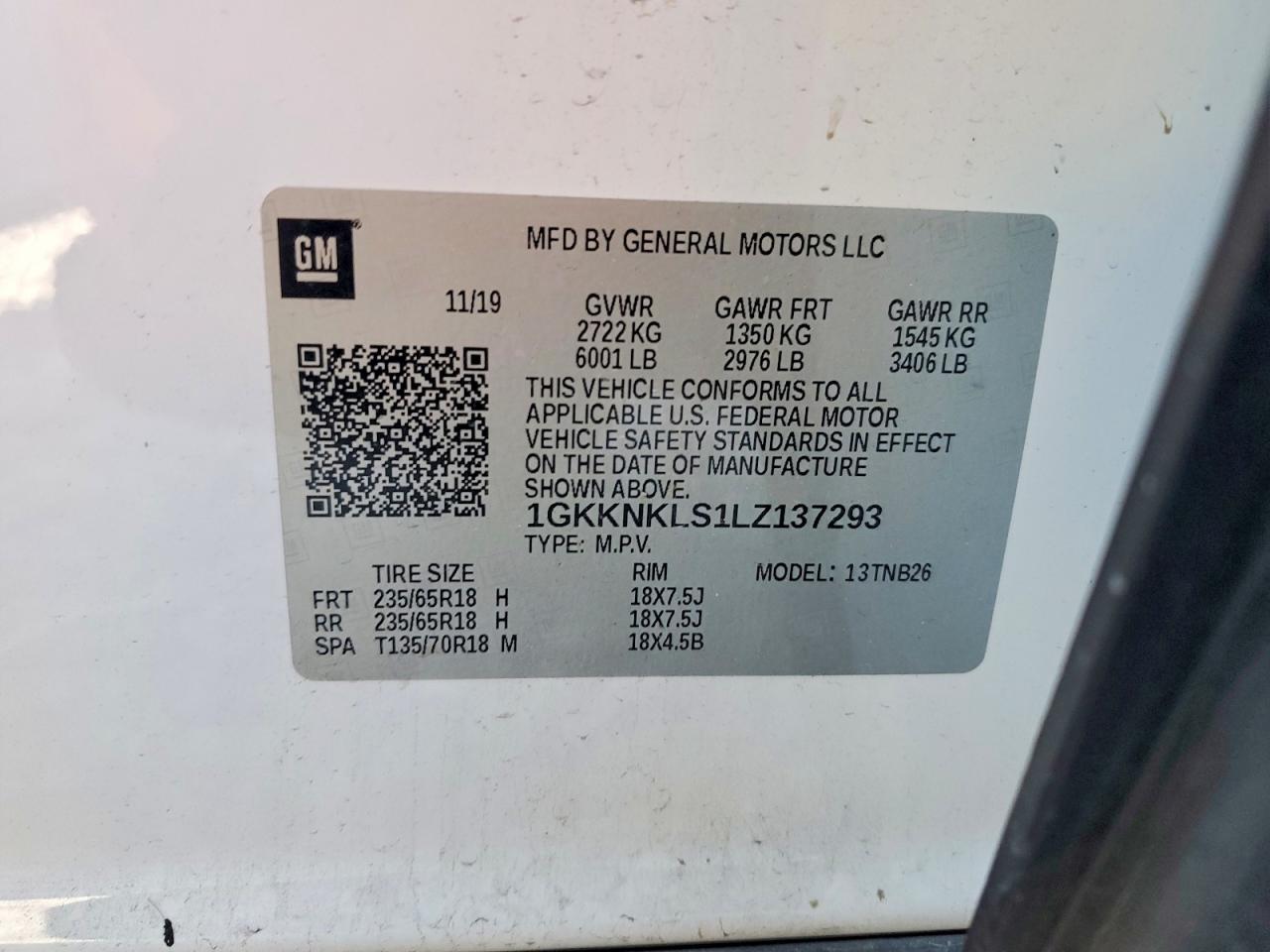 2020 GMC Acadia sle