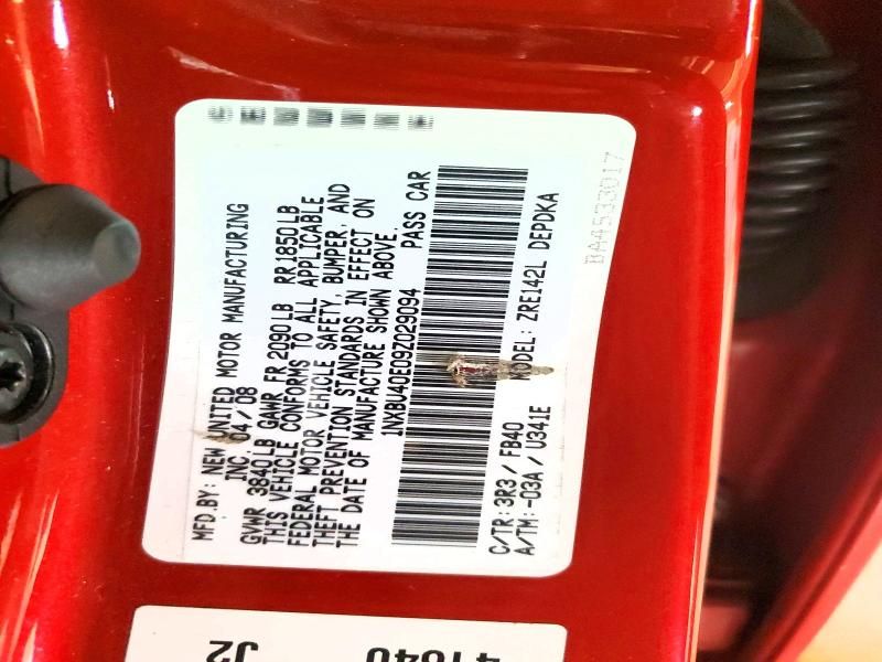 2009 Toyota Corolla le