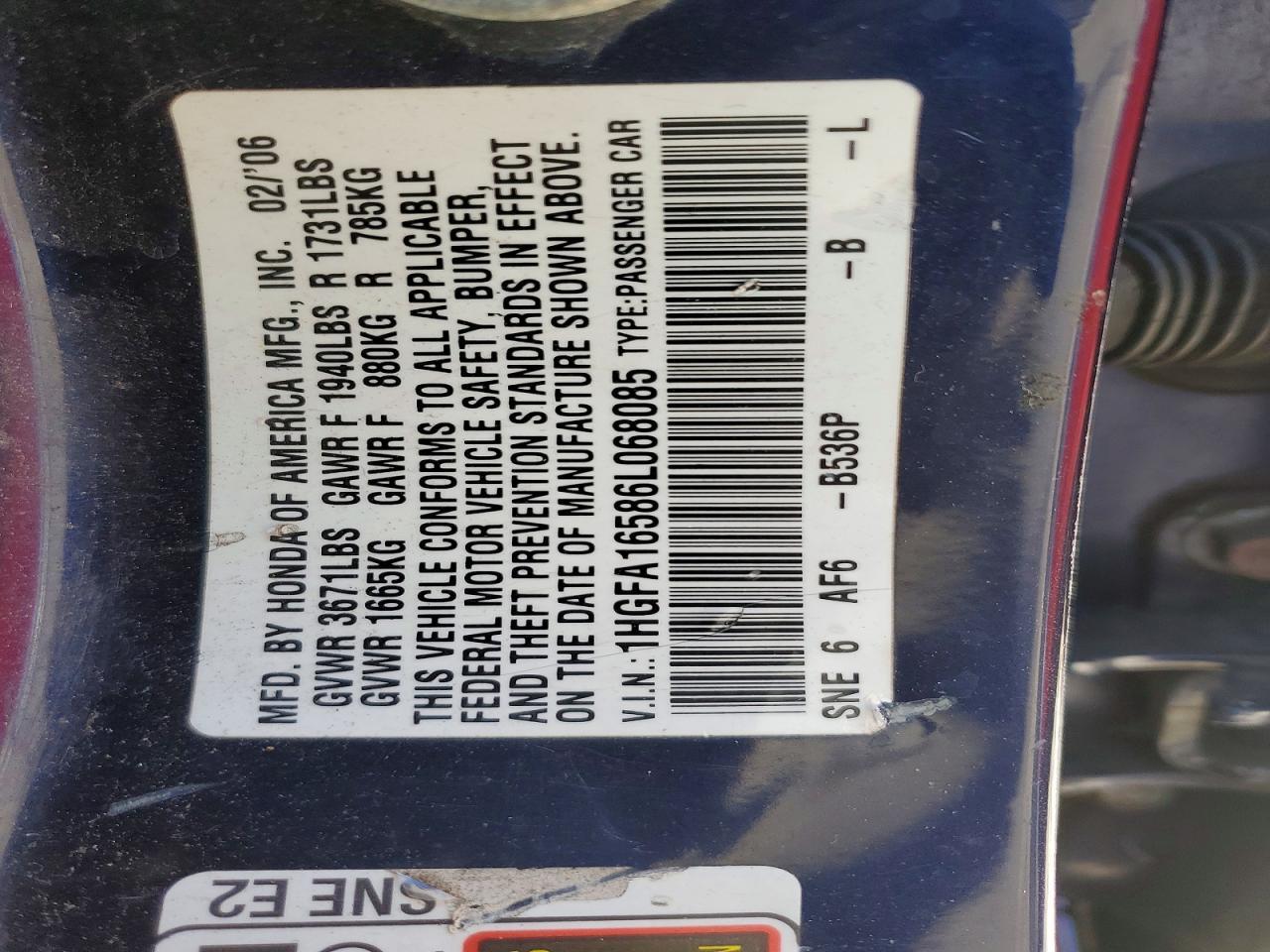 2006 Honda Civic lx