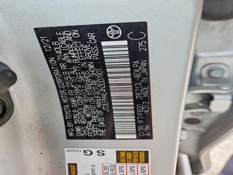 2022 Toyota Corolla le