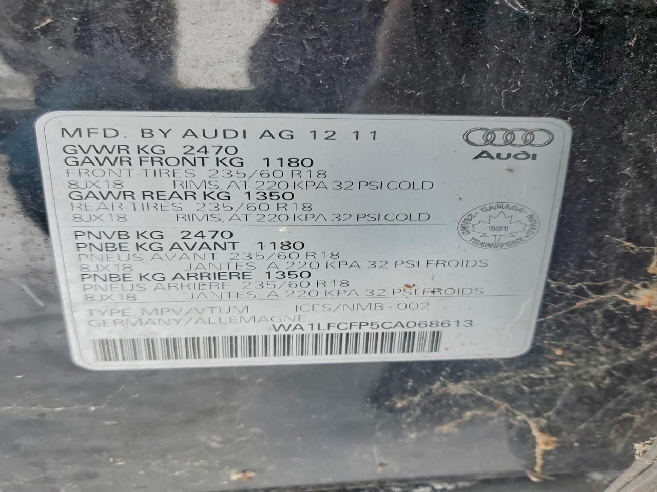 2012 Audi Q5 Premium Plus