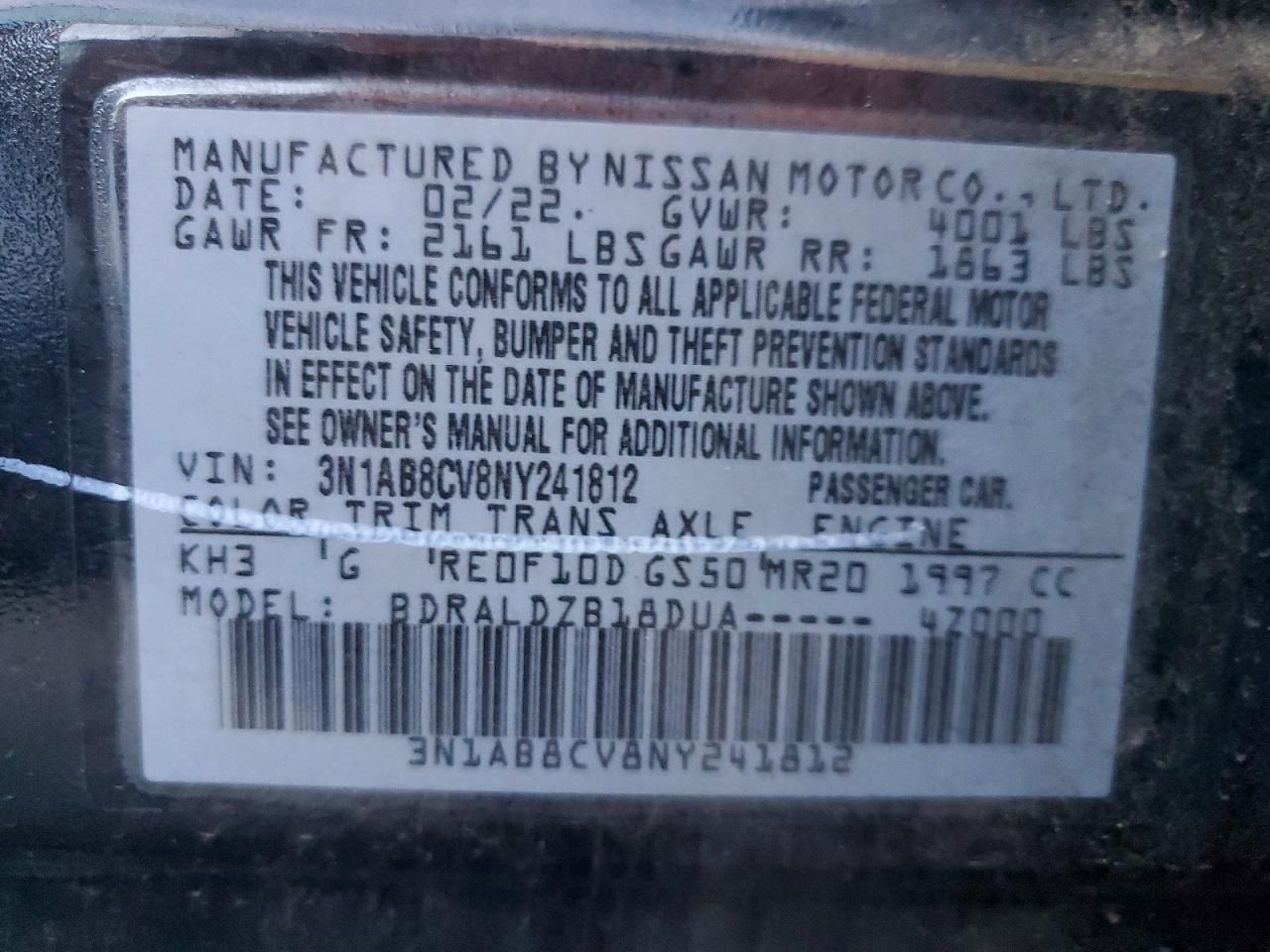 2022 Nissan Sentra sv