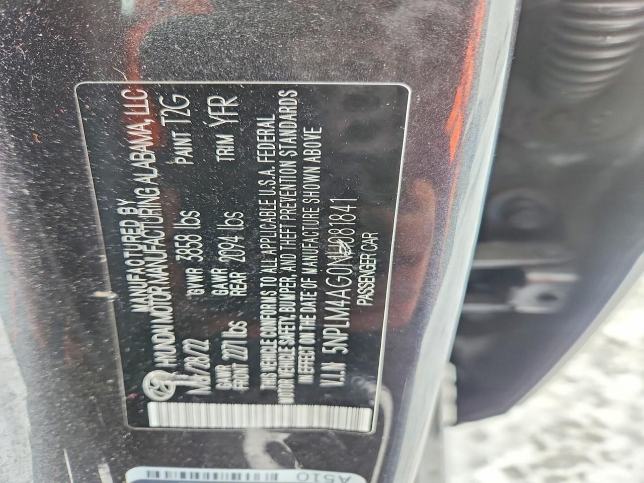 2022 Hyundai Elantra sel