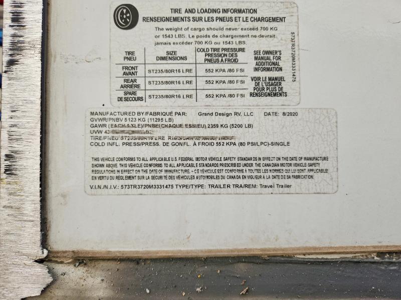 2021 Grand Desi GN Recreational Reflection Camper