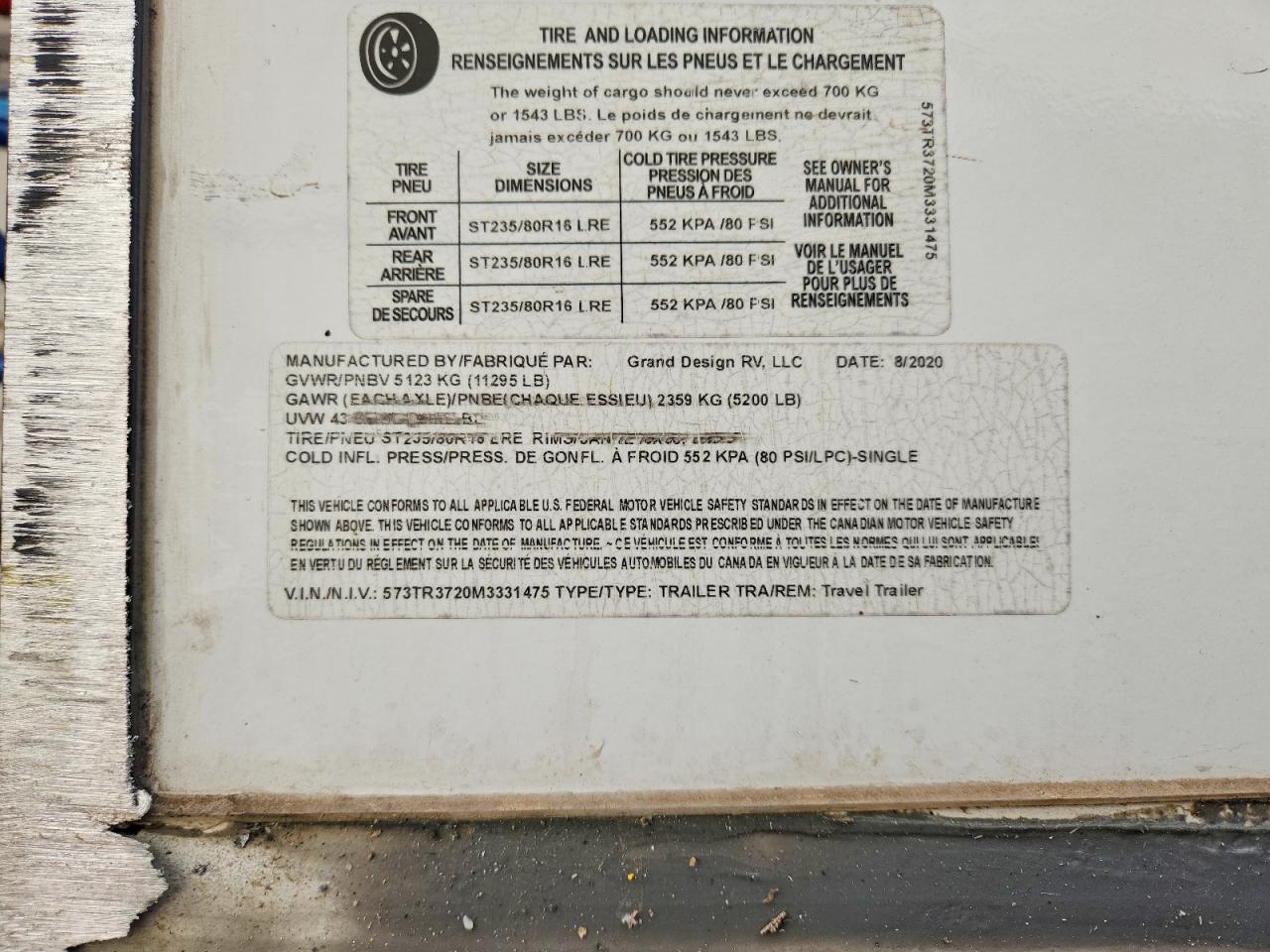 2021 Grand Desi GN Recreational Reflection Camper