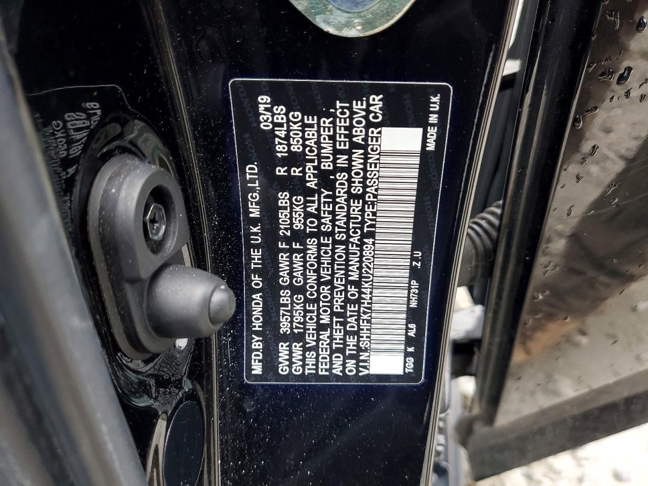 2019 Honda Civic Sport