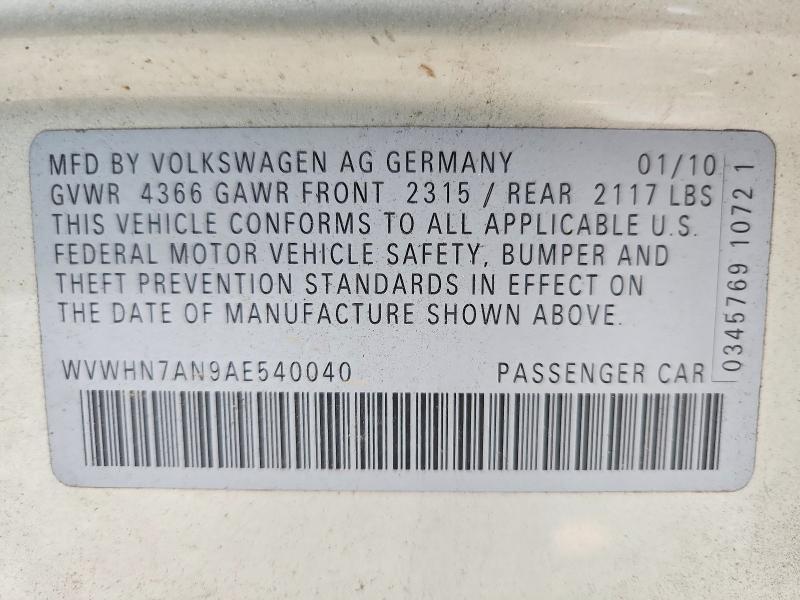 2010 Volkswagen Cc Luxury