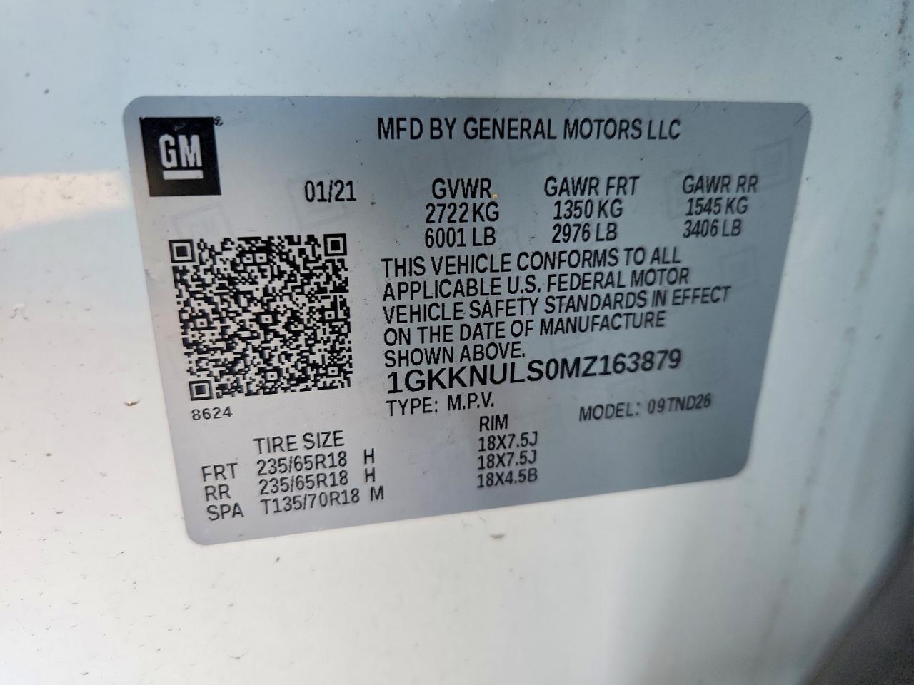 2021 GMC Acadia slt