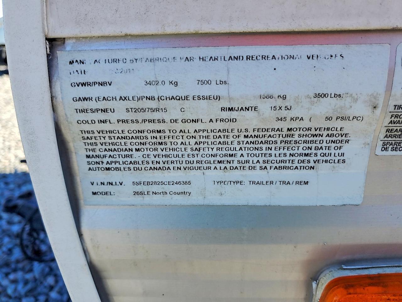 2012 Northwood 2012 Heartland Trail Runner