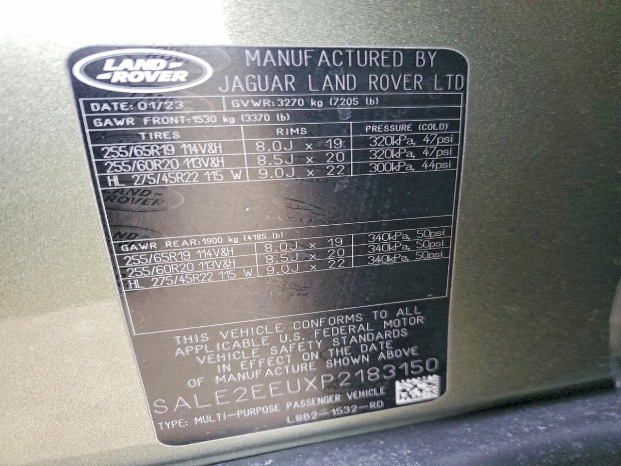 2023 Land Rover Defender 110 X-dynamic se