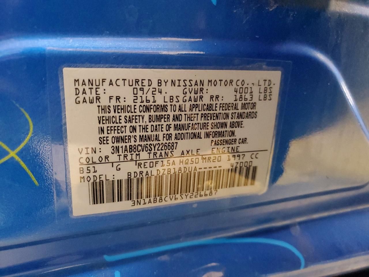 2025 Nissan Sentra sv