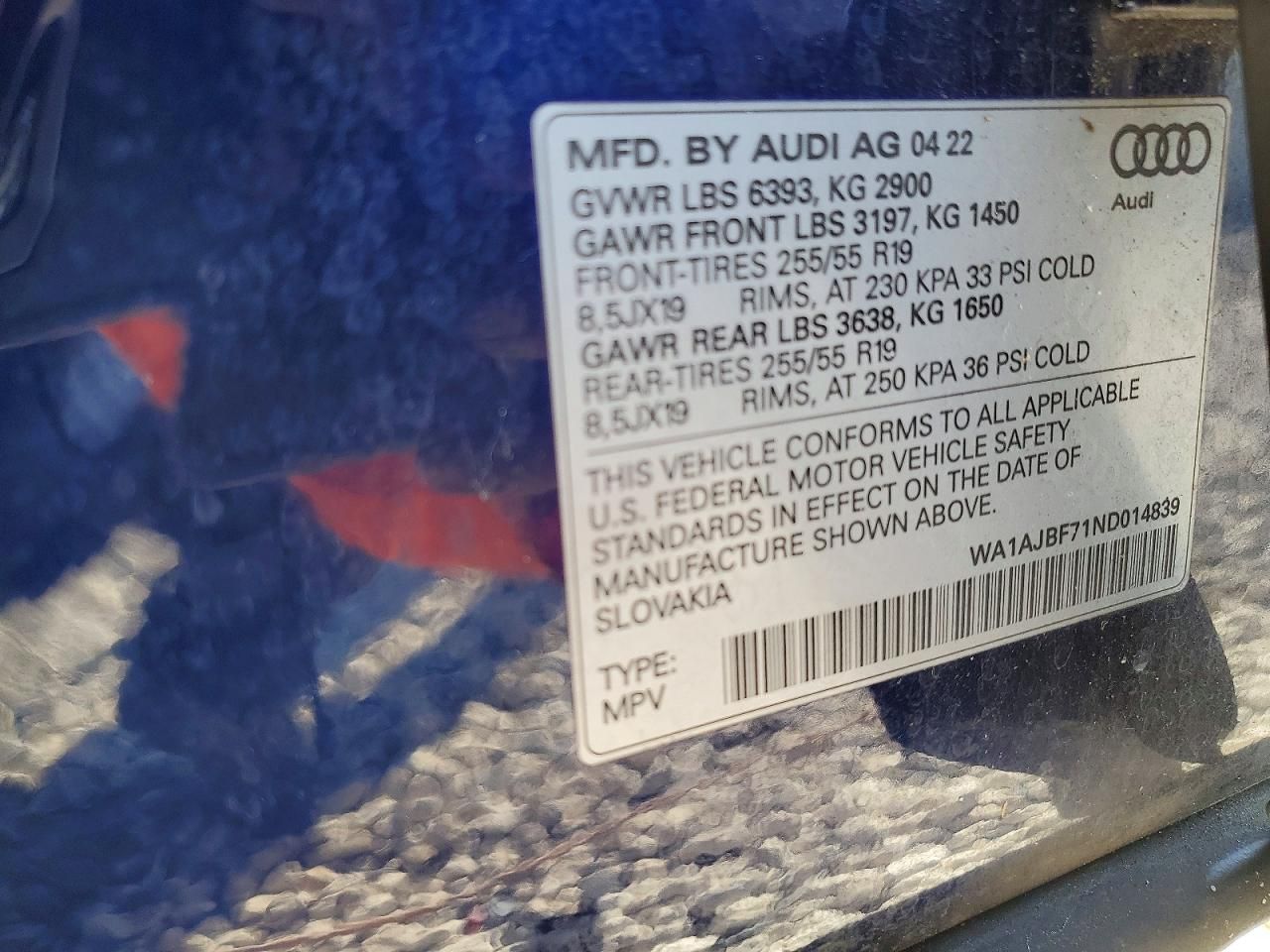 2022 Audi Q7 Premium