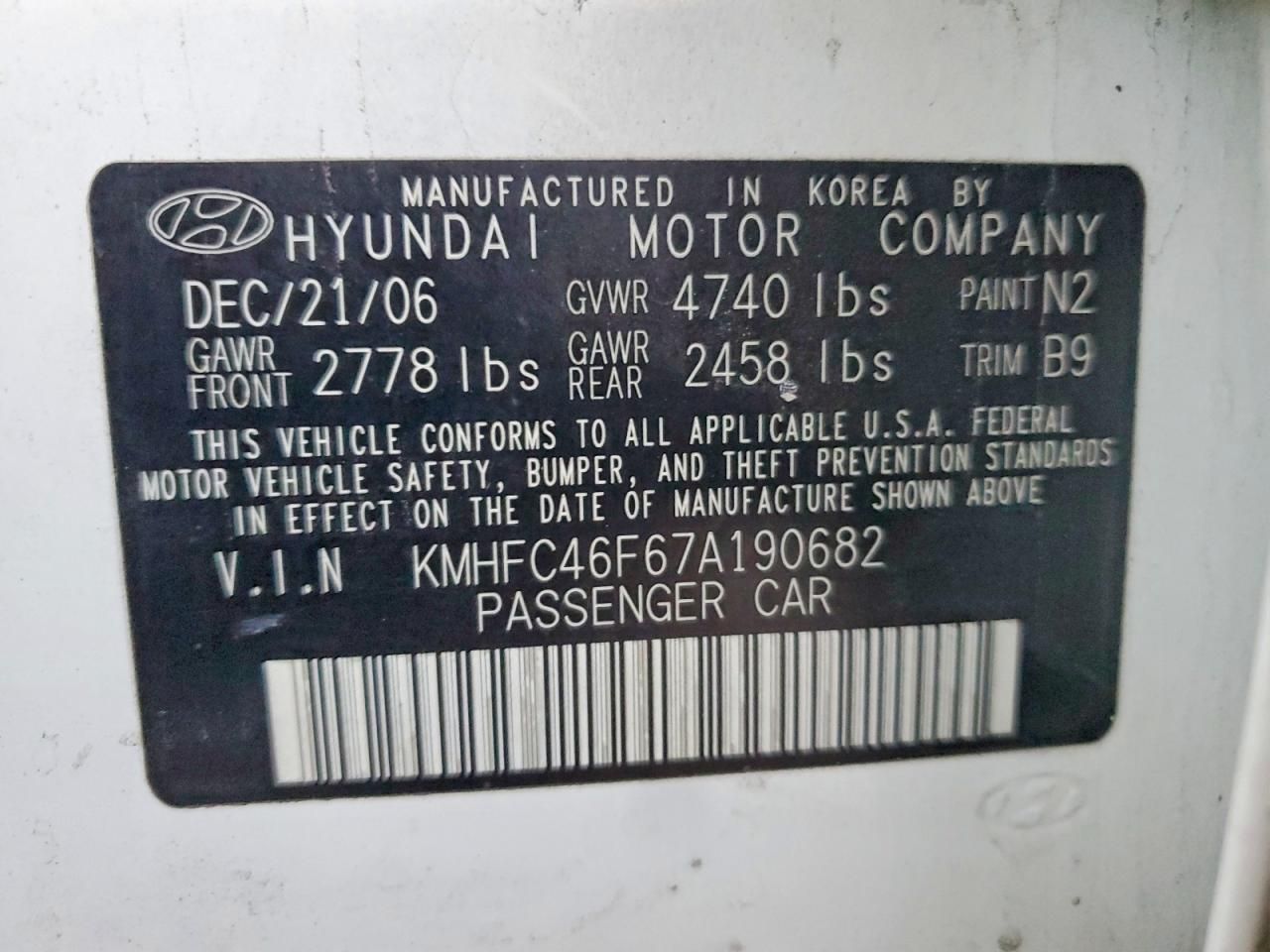 2007 Hyundai Azera se