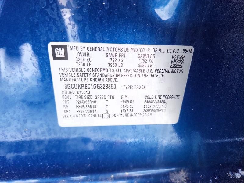 2016 Chevrolet Silverado K1500 LT