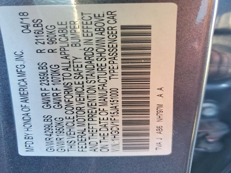 2018 Honda Accord lx