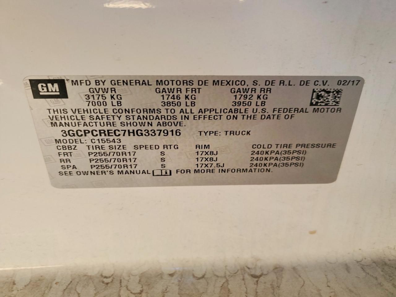 2017 Chevrolet Silverado C1500 lt