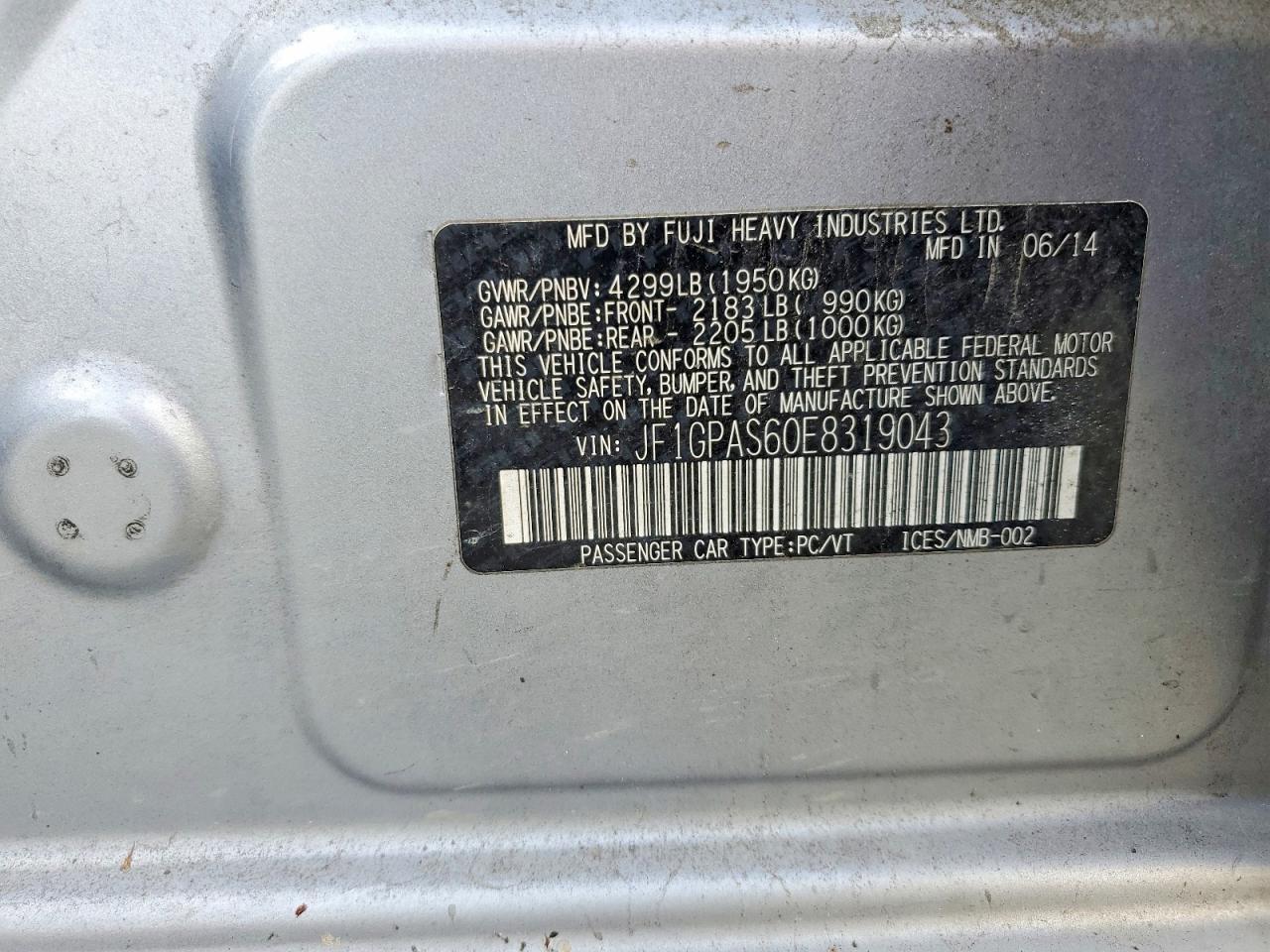 2014 Subaru Impreza Sport Limited