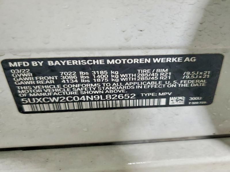 2022 BMW X7 Xdrive40i