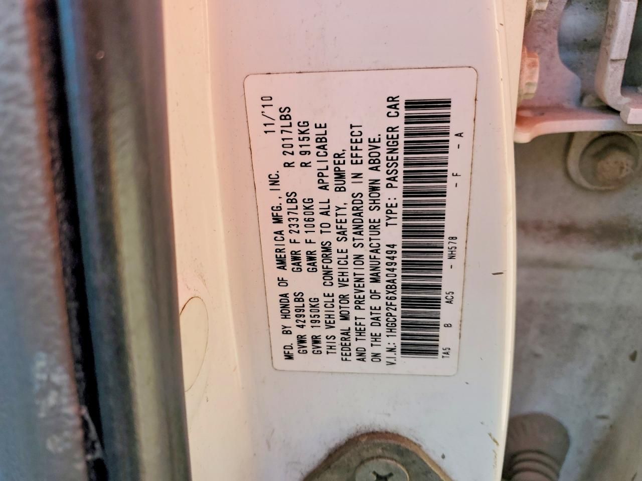 2011 Honda Accord se