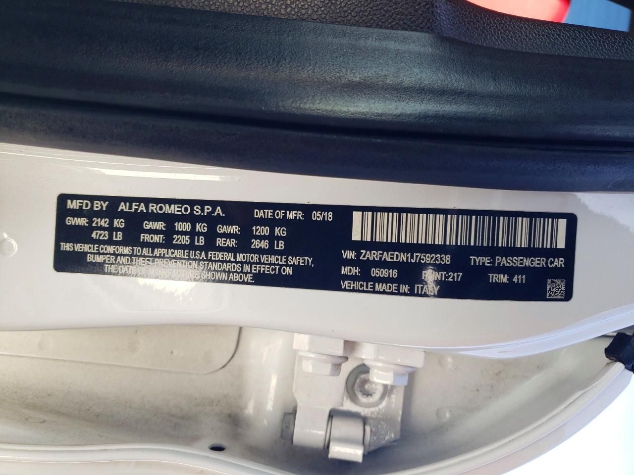 2018 Alfa Romeo Giulia Q4