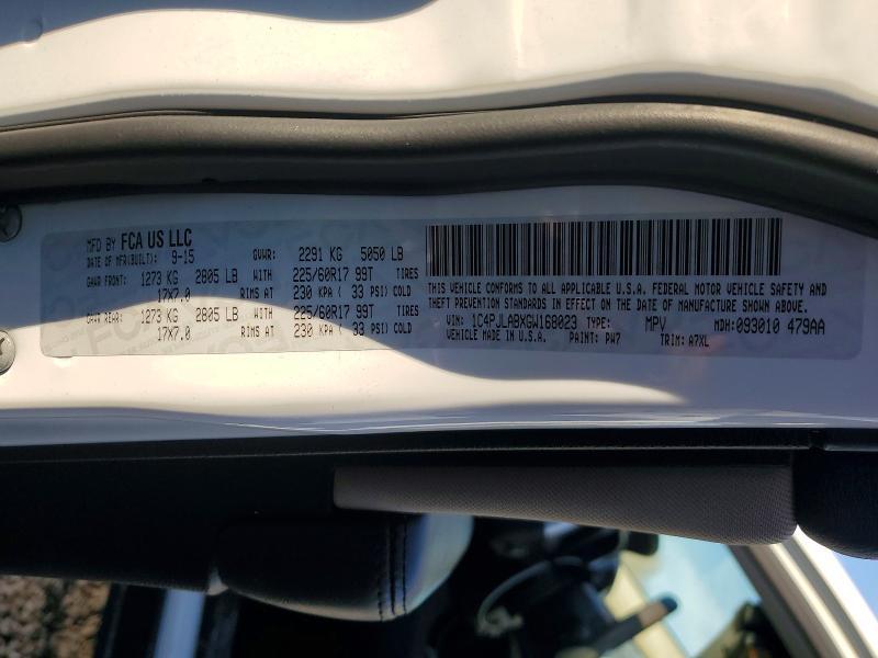 2016 Jeep Cherokee Sport