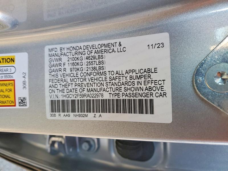 2024 Honda Accord Hybrid Sport