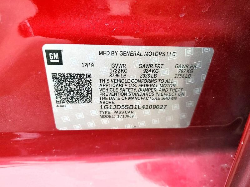 2020 Chevrolet Sonic lt