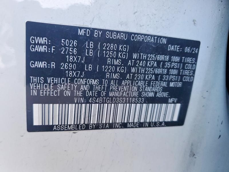 2025 Subaru Outback Onyx Edition xt