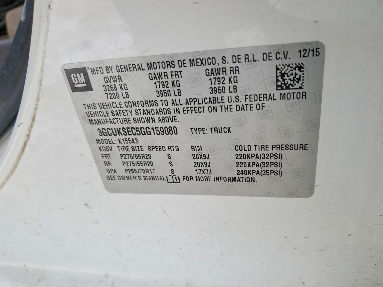 2016 Chevrolet Silverado K1500 LTZ